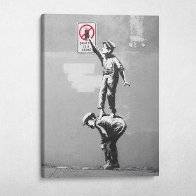 Graffiti Is A Crime Banksy Street Art
