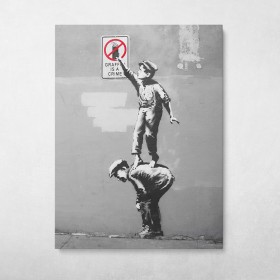 Graffiti Is A Crime Banksy Street Art