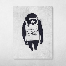 Laugh Now Banksy Street Art