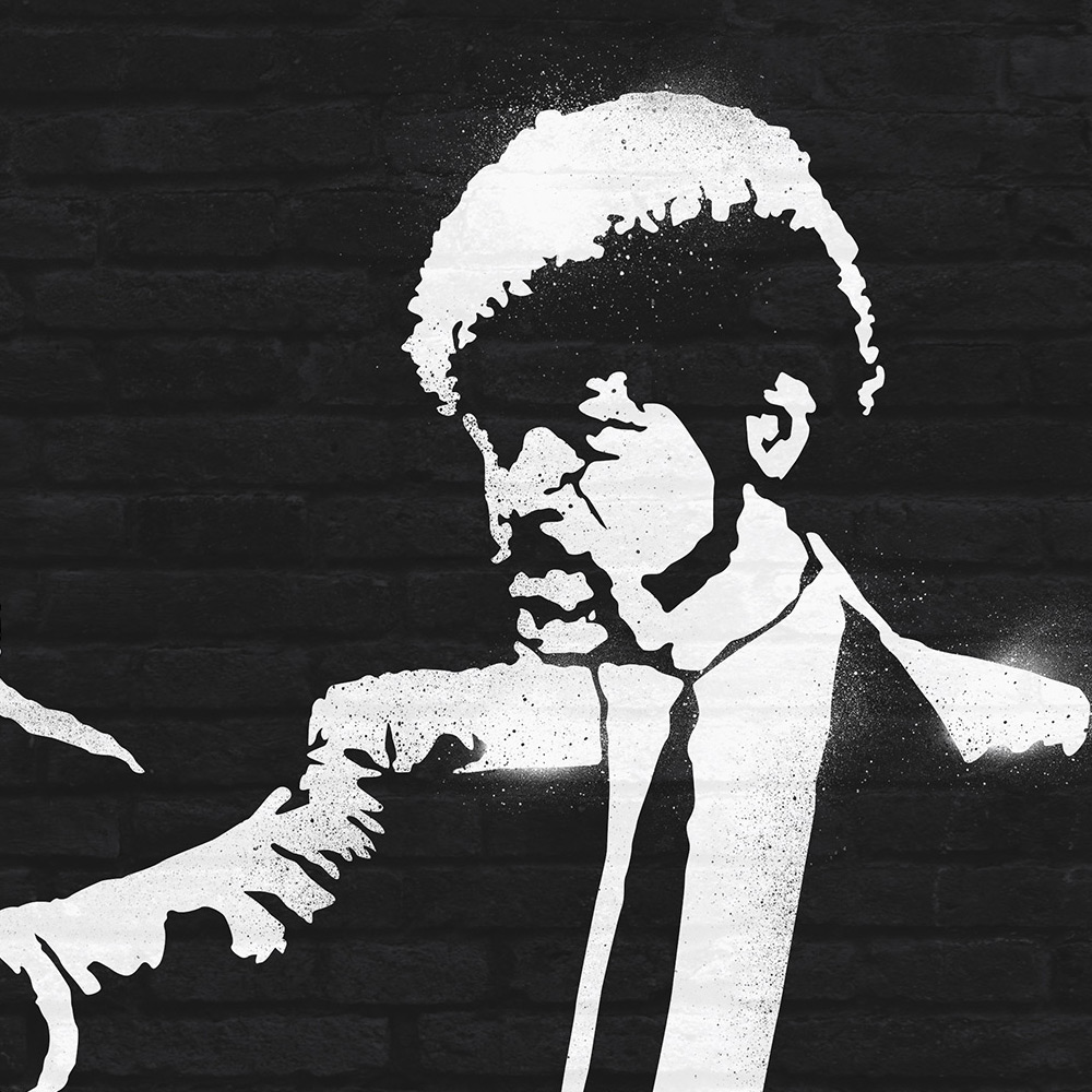 Banksy Pulp Fiction Graffiti Canvas Wall Art