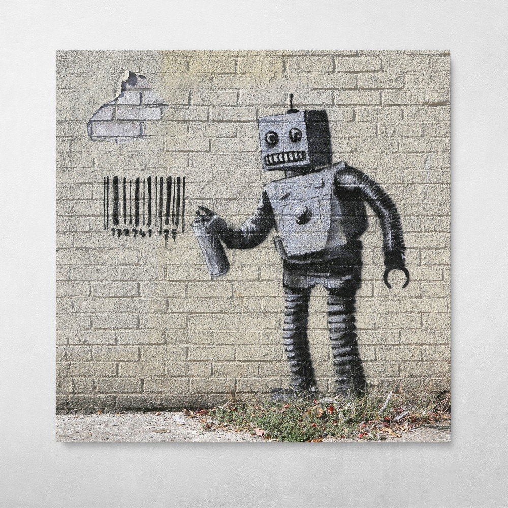 Robot Graffiti Banksy Street Art
