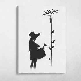 Watering Girl Banksy Street Art