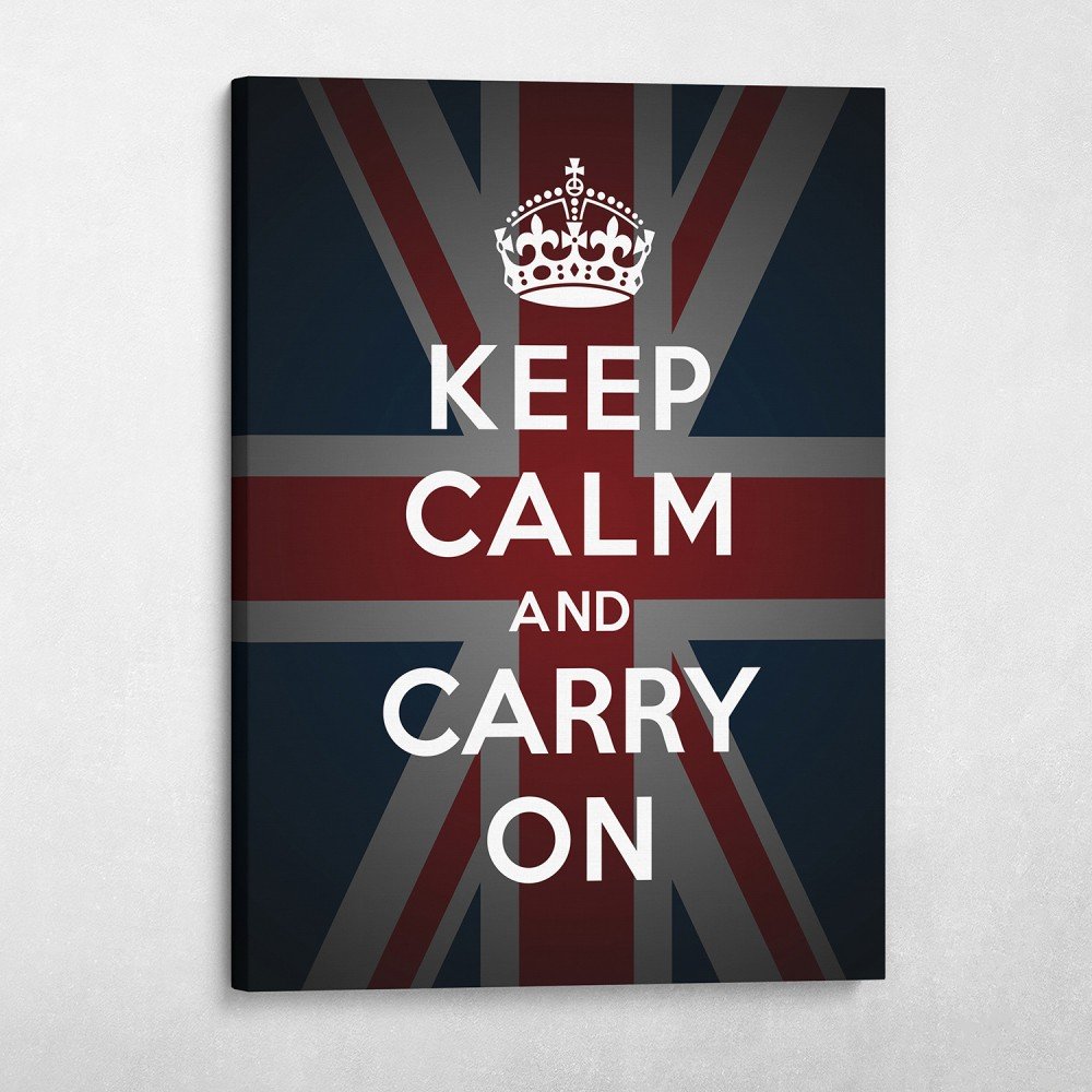 Keep Calm And Carry On - Flag