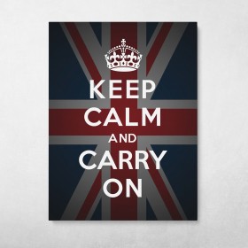 Keep Calm And Carry On - Flag