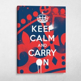 Keep Calm And Carry On - Graffiti