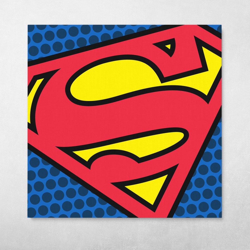 skæbnesvangre Kompleks bemærkede ikke Superman Pop Art Wall Art | Canvas Wall Art