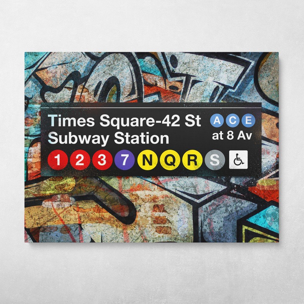 Subway Times Square Graffiti Subway Times Square Graffiti