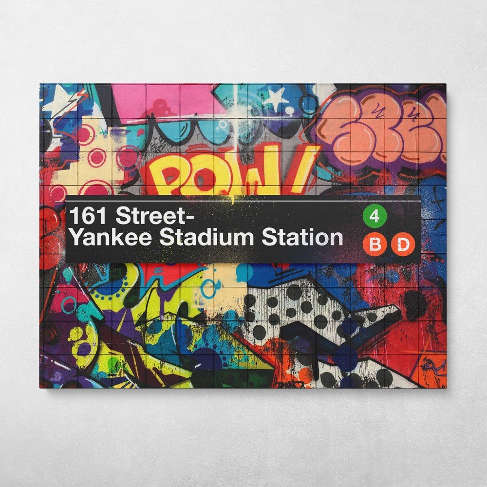 Yankee Stadium Subway Sign Wall Decal Sticker. 161 Street - Yankee Sta –  StickerBrand