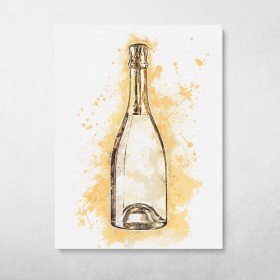 Champagne Bottle Splatter