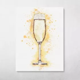 Champagne Glass Splatter