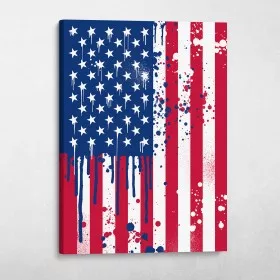 American Flag Graffiti