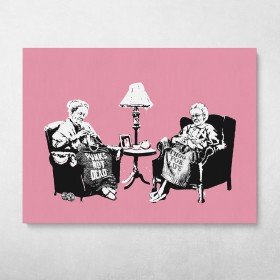Punk Thug Grannies Banksy Street Art