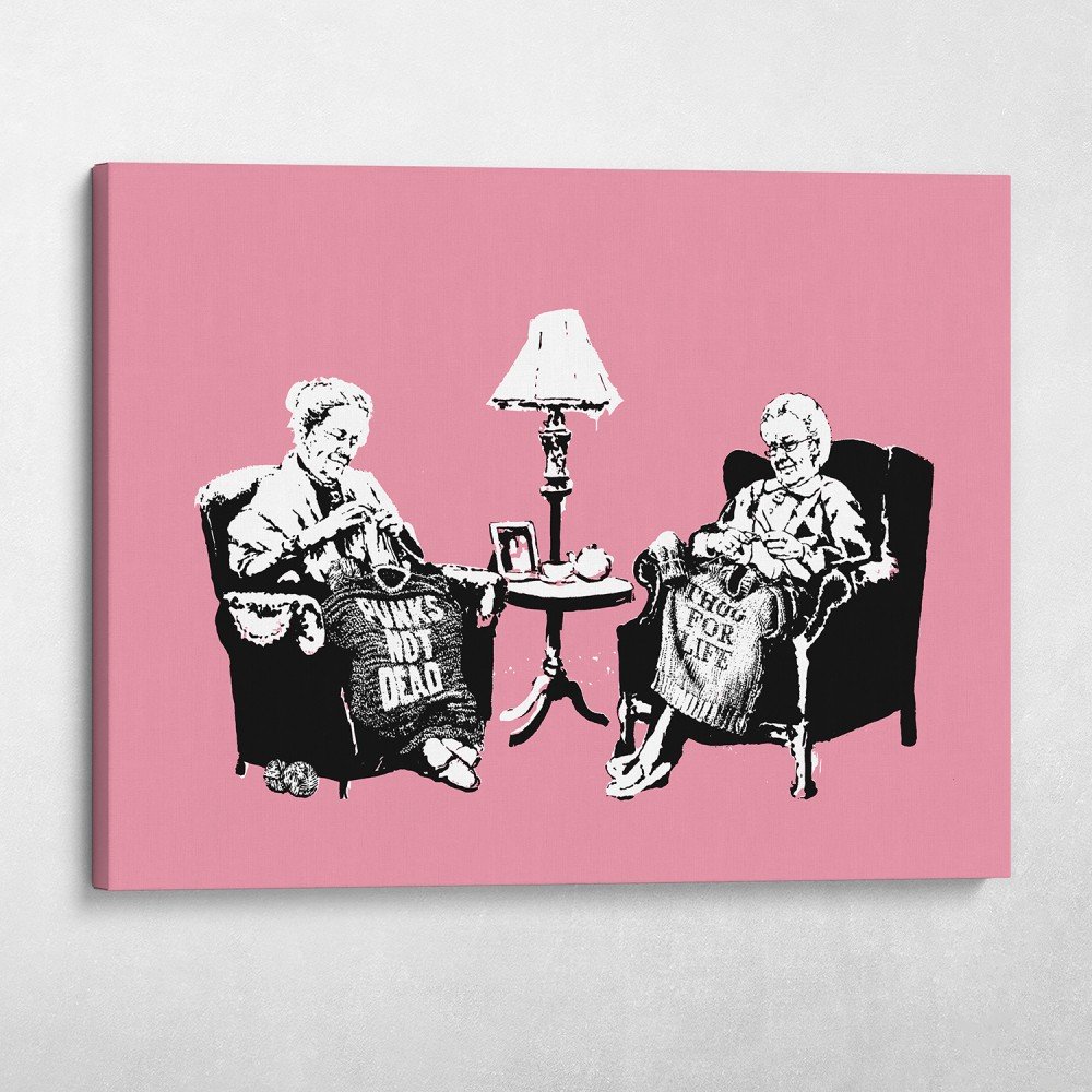 Punk Thug Grannies Banksy Street Art Punk Thug Grannies Banksy Street Art
