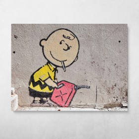 Charlie Brown Firestarter Banksy Street Art