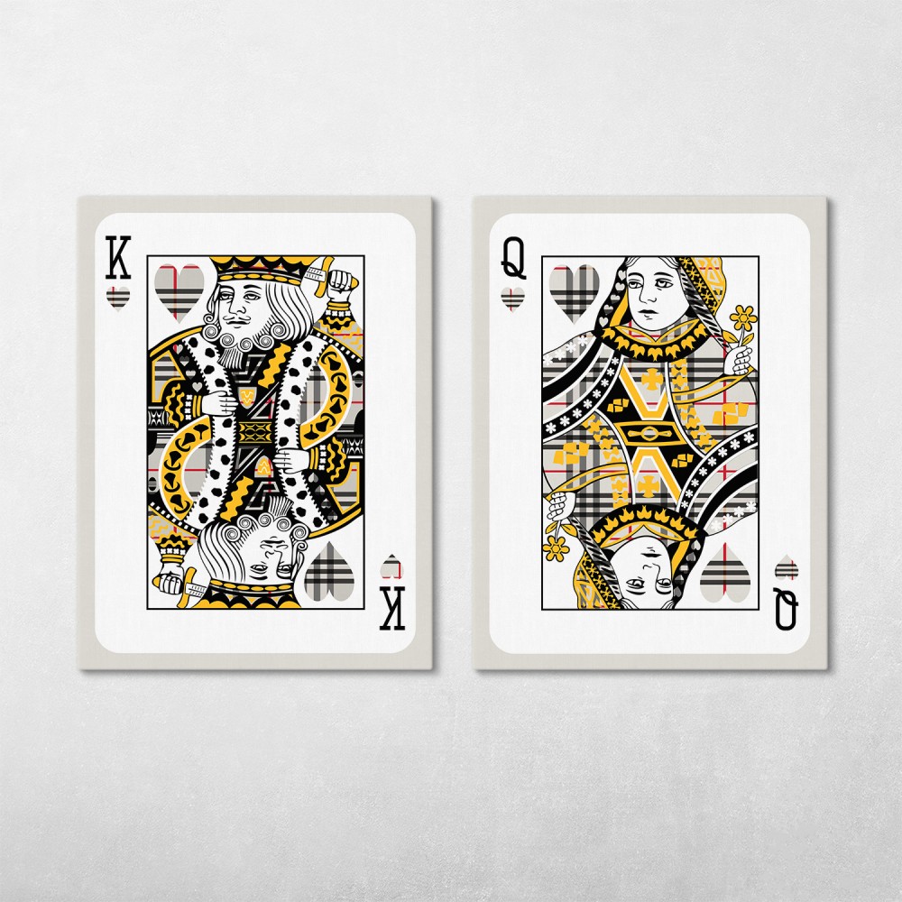 Burberry King And Queen Of Hearts Set Burberry King And Queen Of Hearts Set