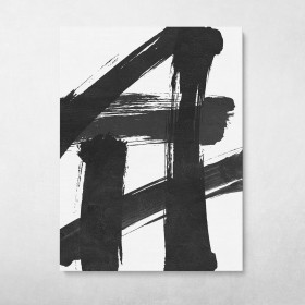 Black & White Brush Strokes #1