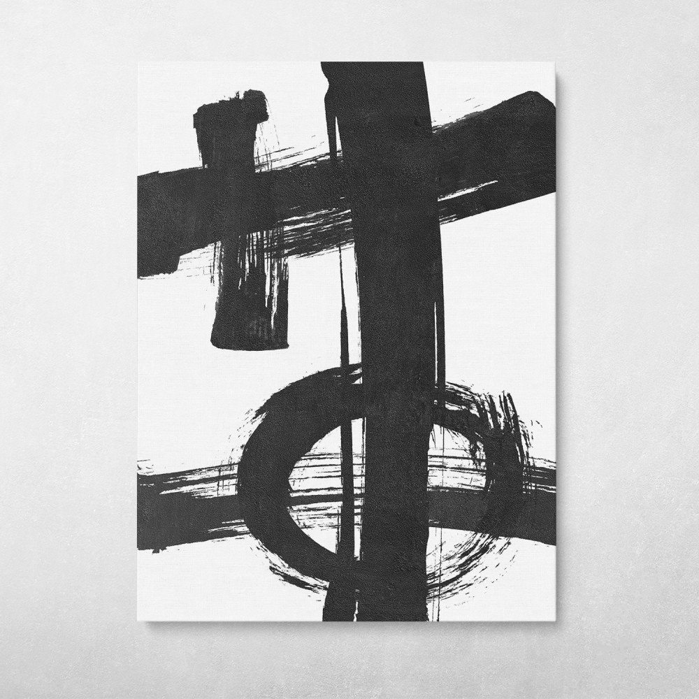 Black & White Brush Strokes #2 Black & White Brush Strokes #2