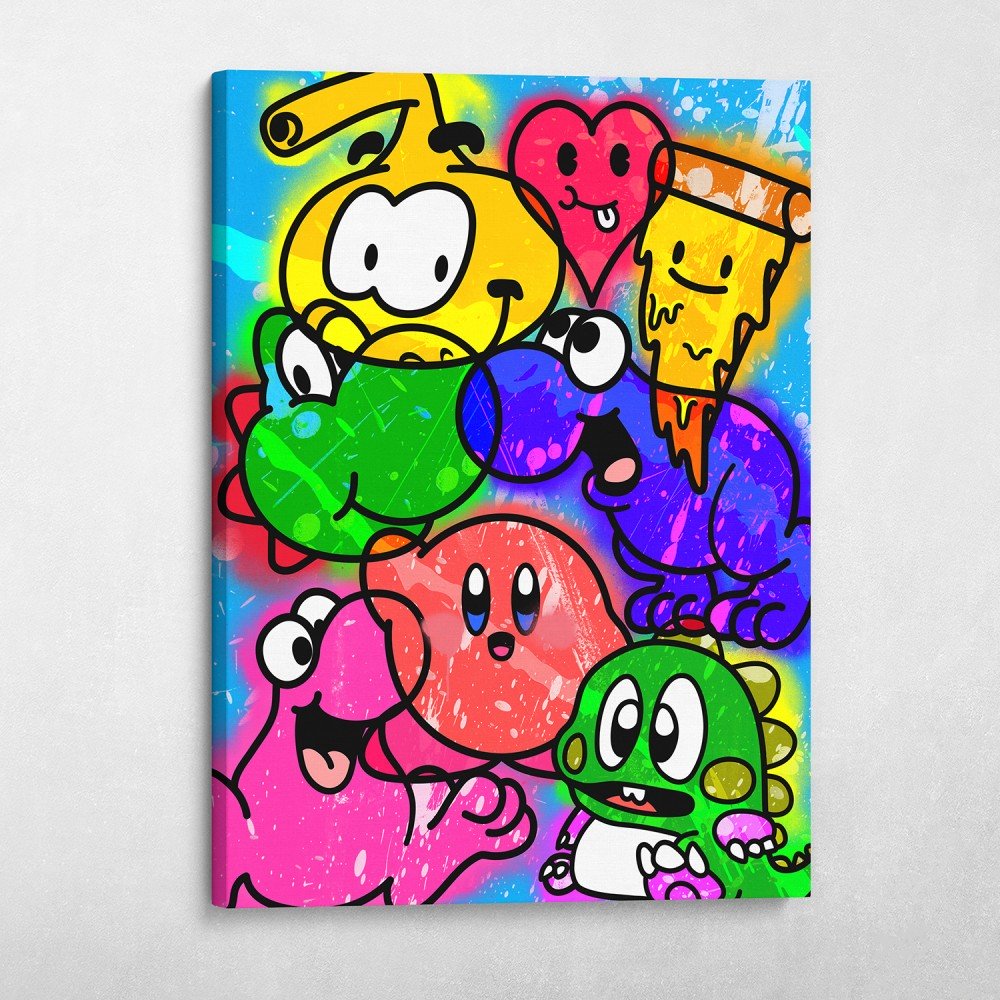 Cartoon Graffiti Collage