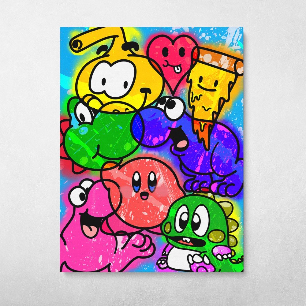 Cartoon Graffiti Collage