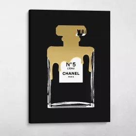 Chanel No5 Gold Paint Drip