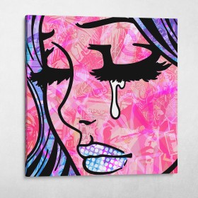 Crying Girl Graffiti #2