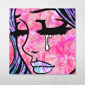 Crying Girl Graffiti #2