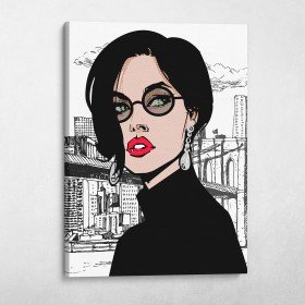 Dark Hair Girl In The CIty