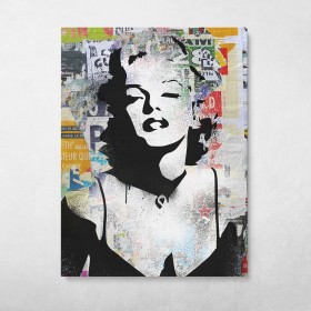 Marilyn Monroe Decollage