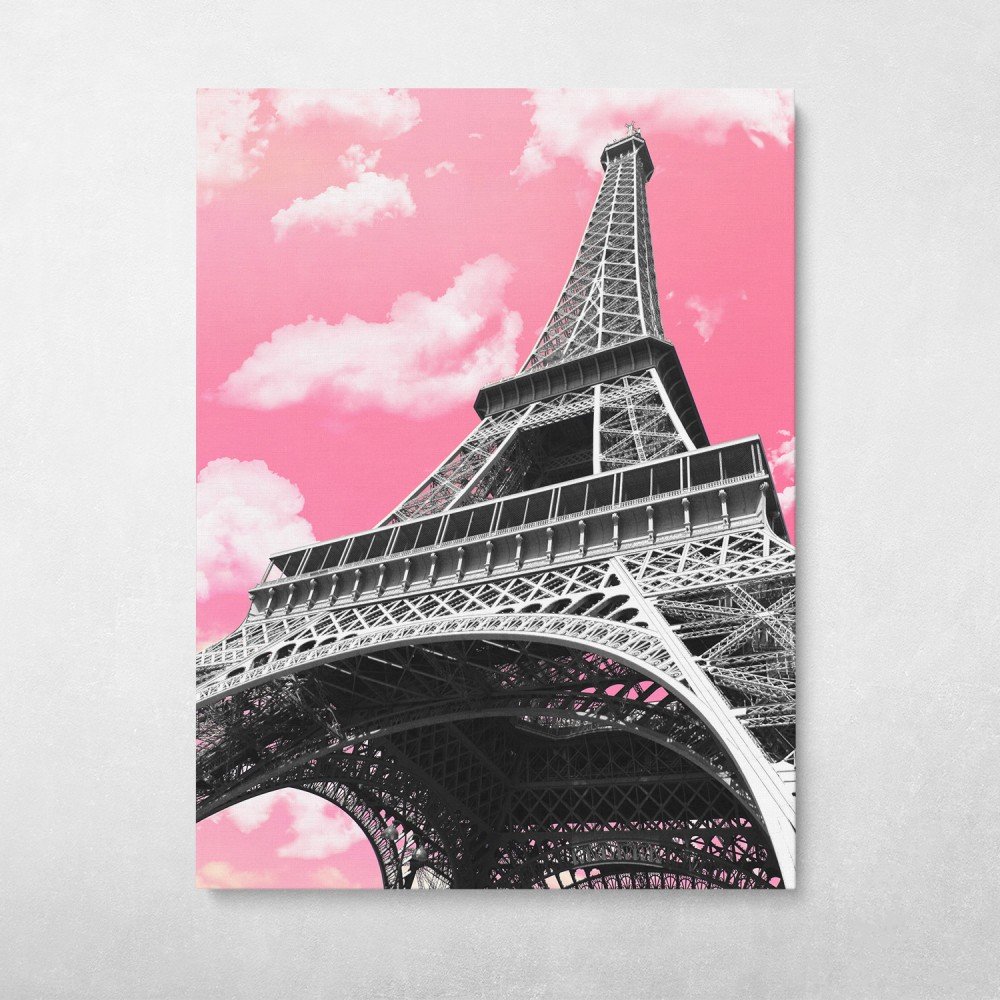 Eiffel Tower On A Pink Sky Eiffel Tower On A Pink Sky