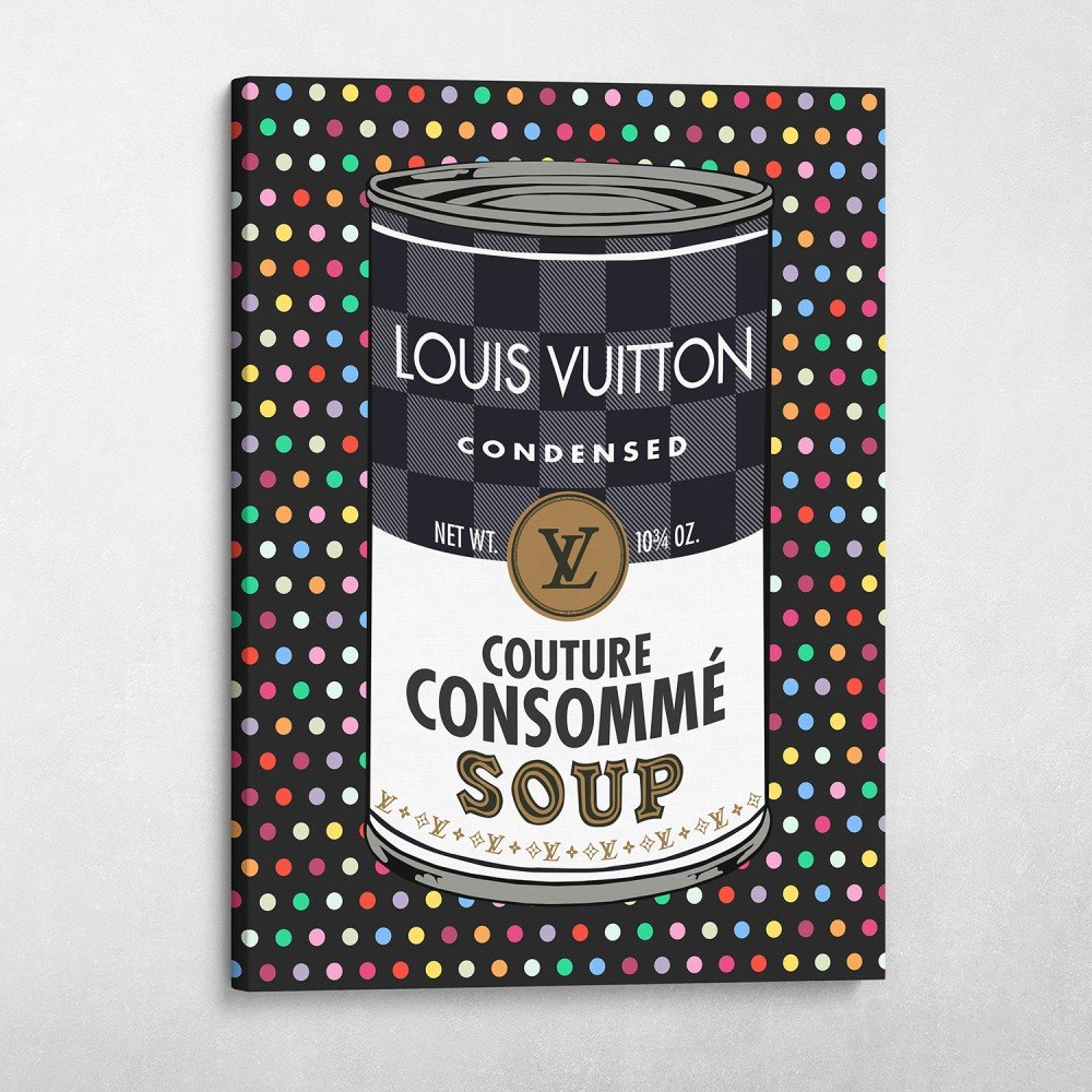 Louis Vuitton Fashion Soup Pop Art Modern Glam Wall Art