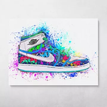Graffiti Air Hi Tops
