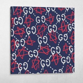 Gucci Ghost Pattern (Red White Blue)