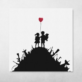 Kids On Guns Banksy Street Art