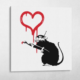 Love Rat Banksy Street Art