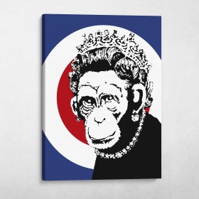 Monkey Queen Banksy Street Art