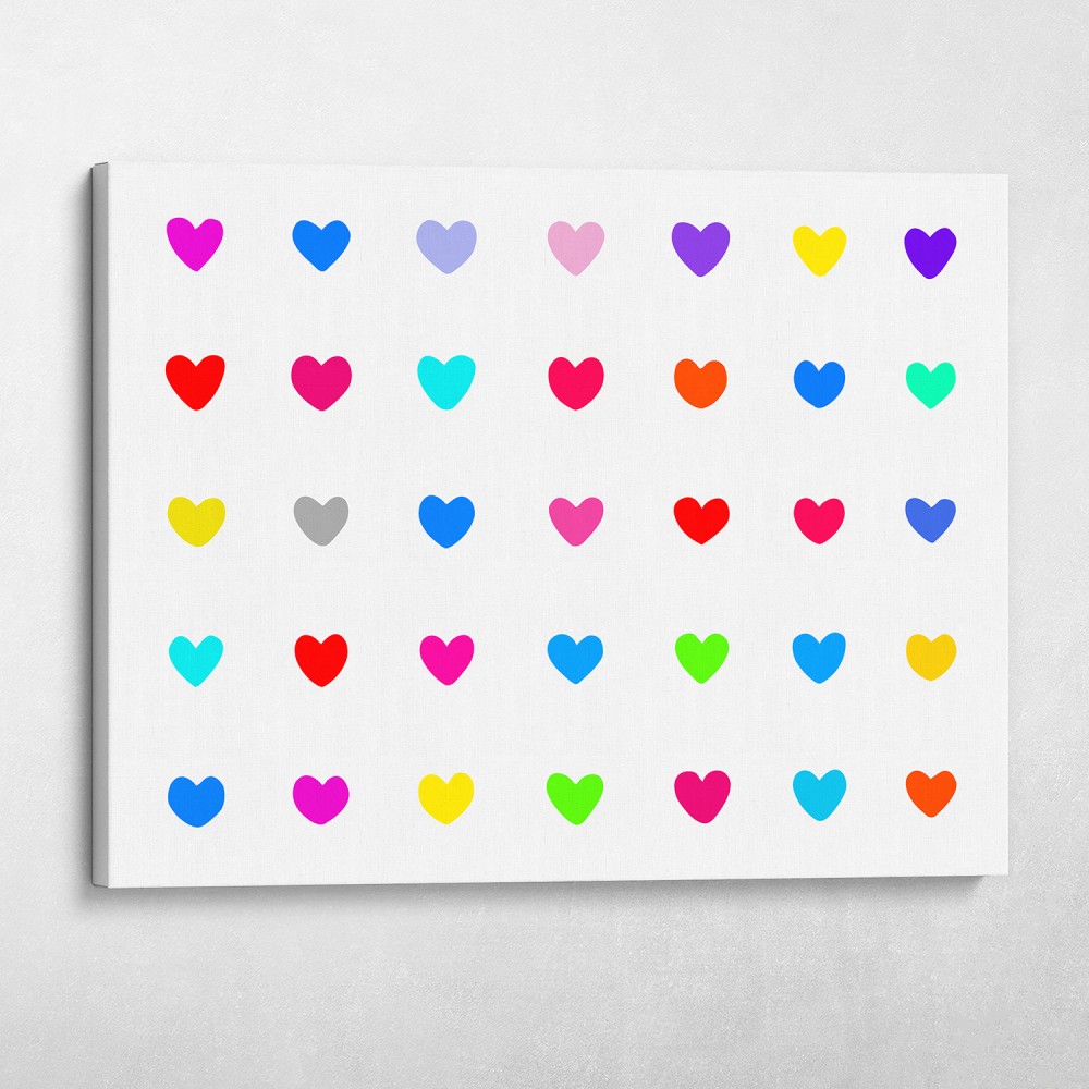 Neon Hearts (White) Neon Hearts (White)