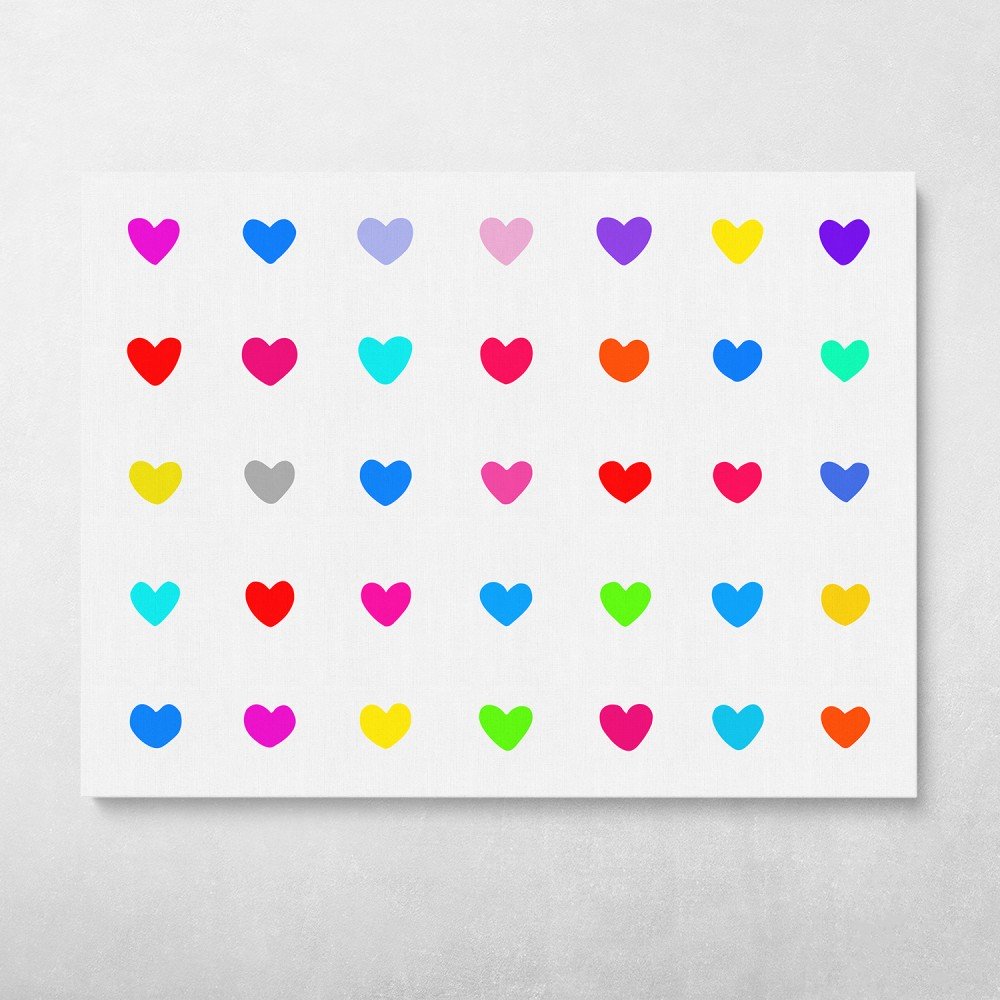 Neon Hearts (White) Neon Hearts (White)