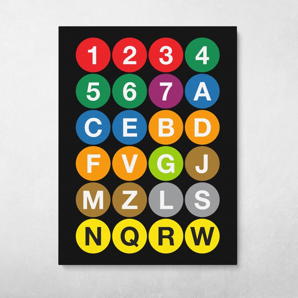 NYC Subway Iconography Sign