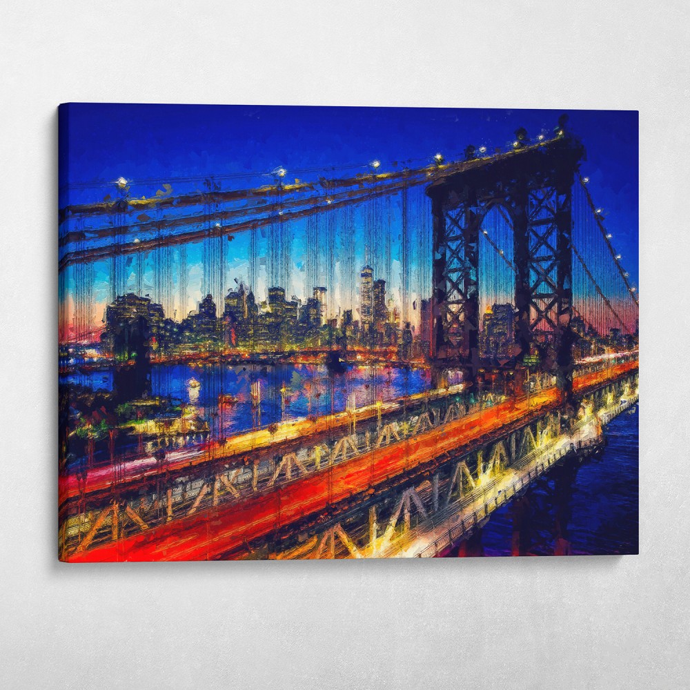 Manhattan Bridge Twilight Manhattan Bridge Twilight