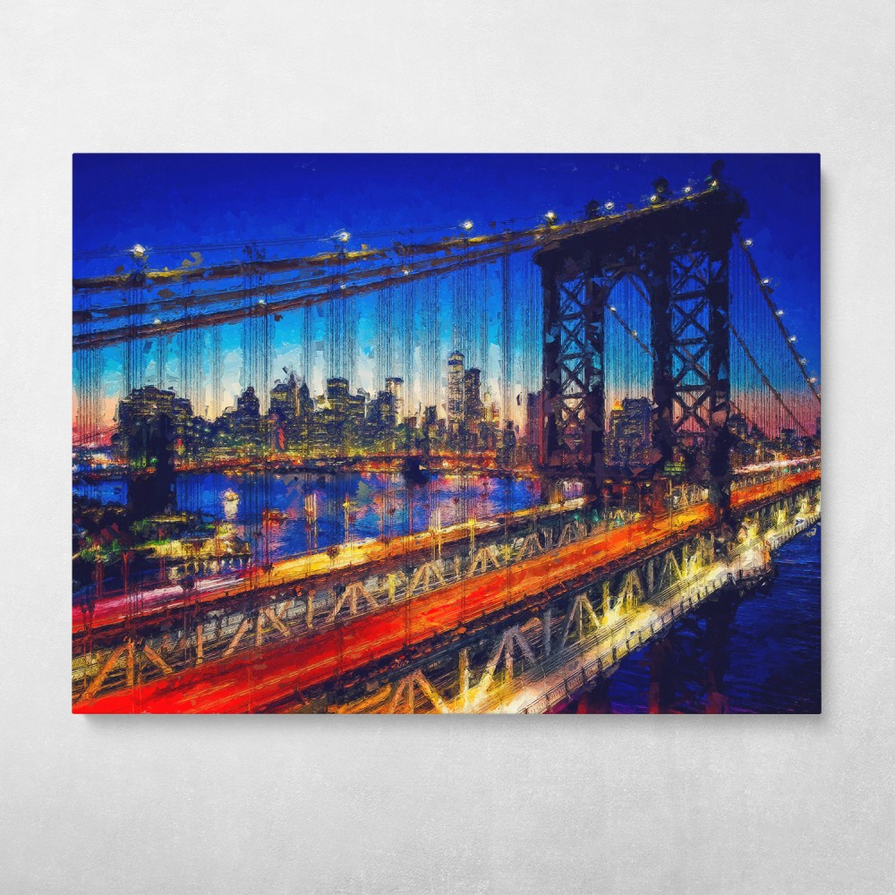 Manhattan Bridge Twilight Manhattan Bridge Twilight