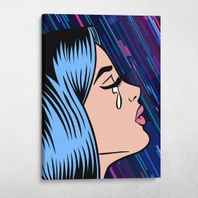 Pop Art Crying Girl (Rain)
