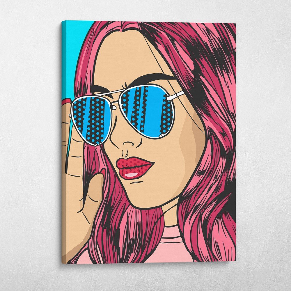 Pop Art Girl With Sunglasses Pop Art Girl With Sunglasses