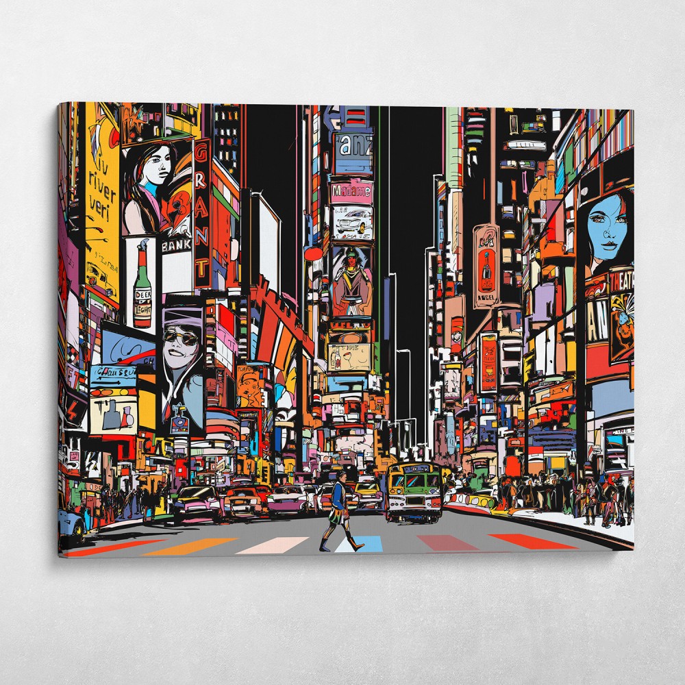 Pop Art Times Square at Night Pop Art Times Square at Night