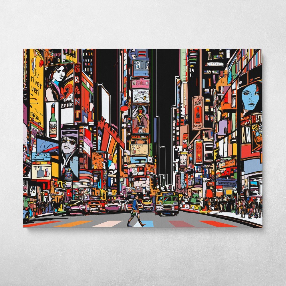 Pop Art Times Square at Night Pop Art Times Square at Night