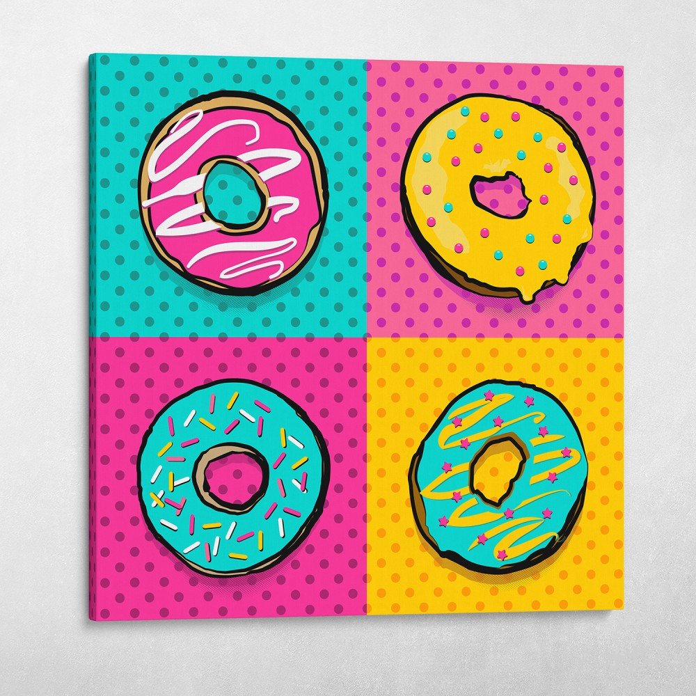 Pop Art Donuts Andy Warhol Wall Art pop-art-donuts-andy-warhol-wall-art