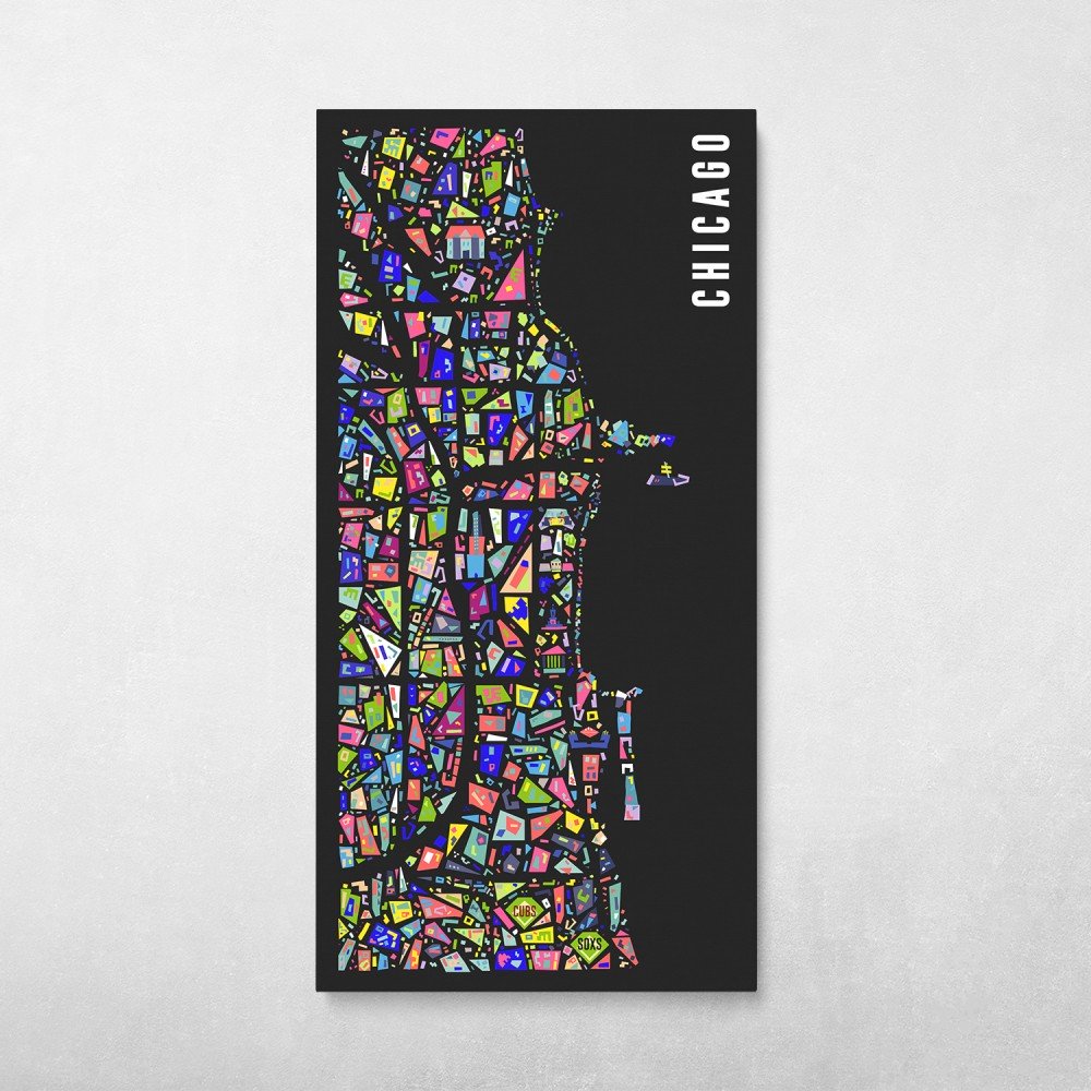 Chicago Pop City Map Chicago Pop City Map