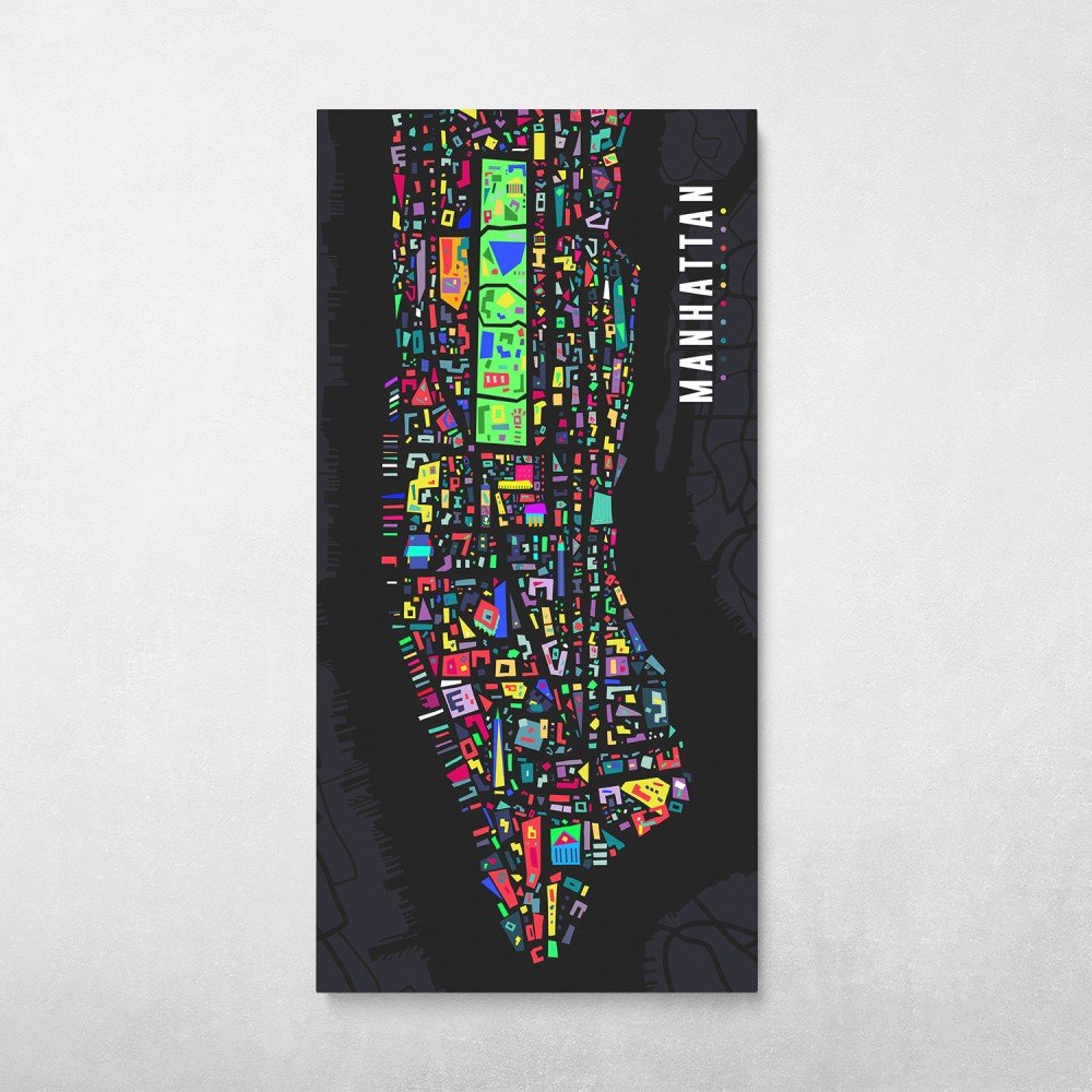 Manhattan Pop City Map Manhattan Pop City Map