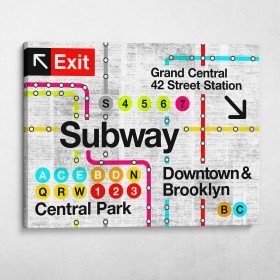 Retro Subway Map