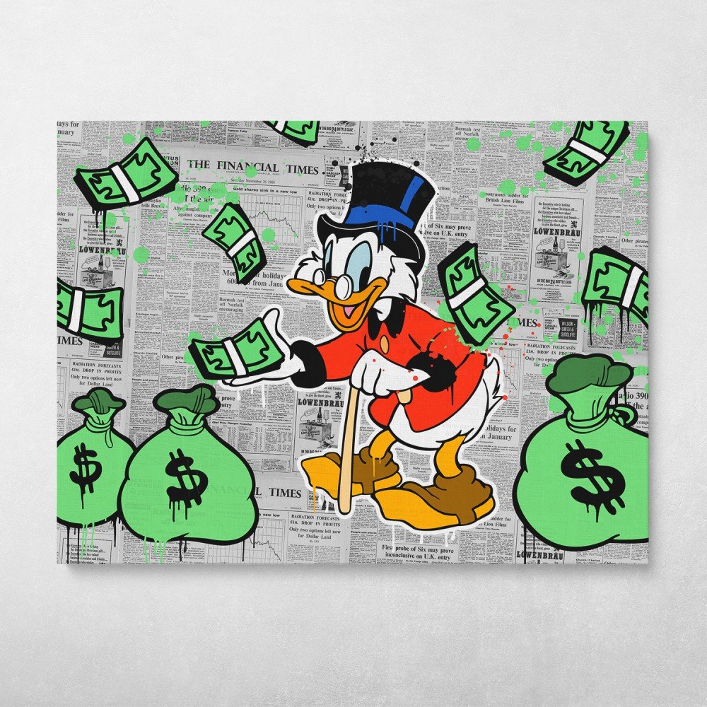 Scrooge Raining Cash Scrooge Raining Cash