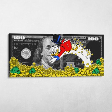 Scrooge $100 Bill Money Dive
